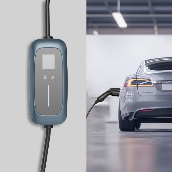 Carregador EV portátil Type1, 6-32A 1-p, com aplicação, aprovado pela CE - M2-Para-S