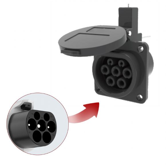 Tomada fictícia NEXWAY GB/T AC - GPT-DS-AC01