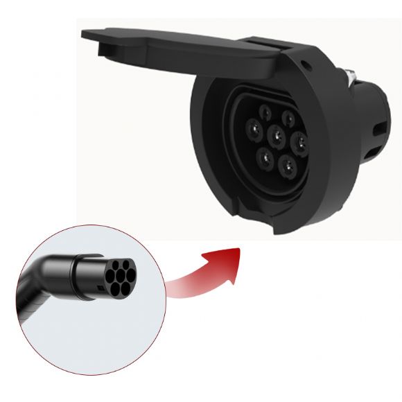 Nexway V2.0 16A/32A Tipo2 Tomada/entrada CA - EU-Pos03